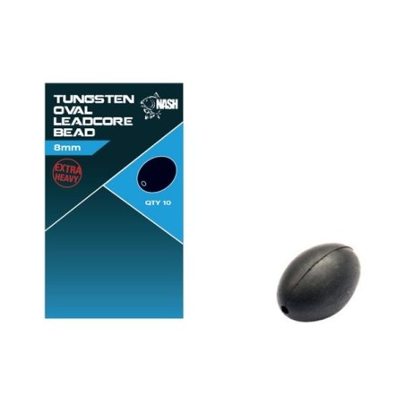 Nash Tungsten Oval Leadcore Bead 8mm