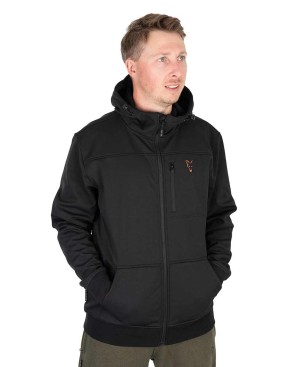 FOX COLLECTION SOFT SHELL JACKET BLACK & ORANGE