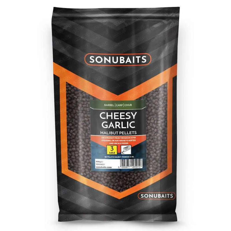 Sonubaits Halibut Pellets Cheesy Garlic 900g