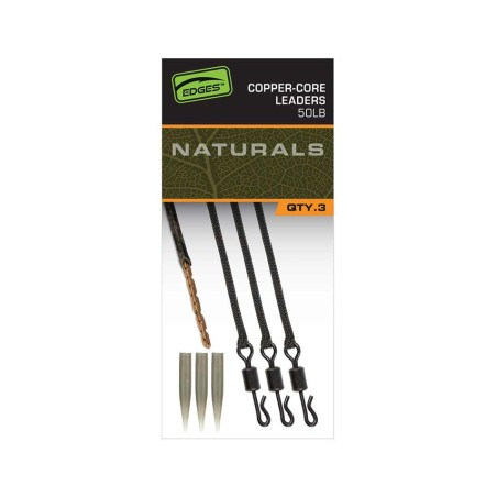 Fox EDGES™ Naturals Copper Core Leaders