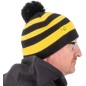 Black Cat Bobble Hat Black/Yellow