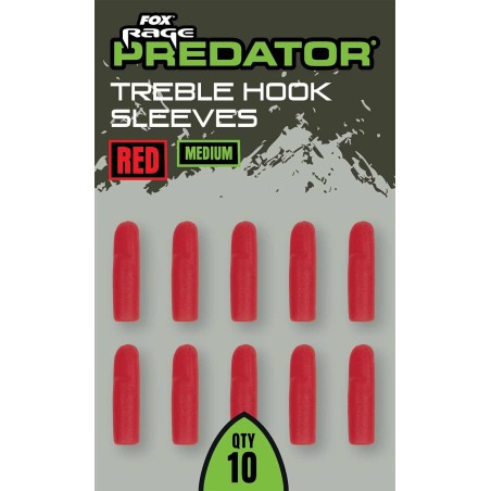 Fox Rage Predator Red Treble Hook Sleeves