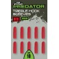 Fox Rage Predator Red Treble Hook Sleeves