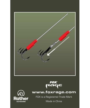 Fox Rage Predator Red Treble Hook Sleeves