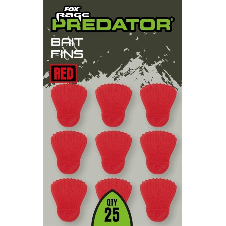 Fox Rage Predator Bait Fins – Red