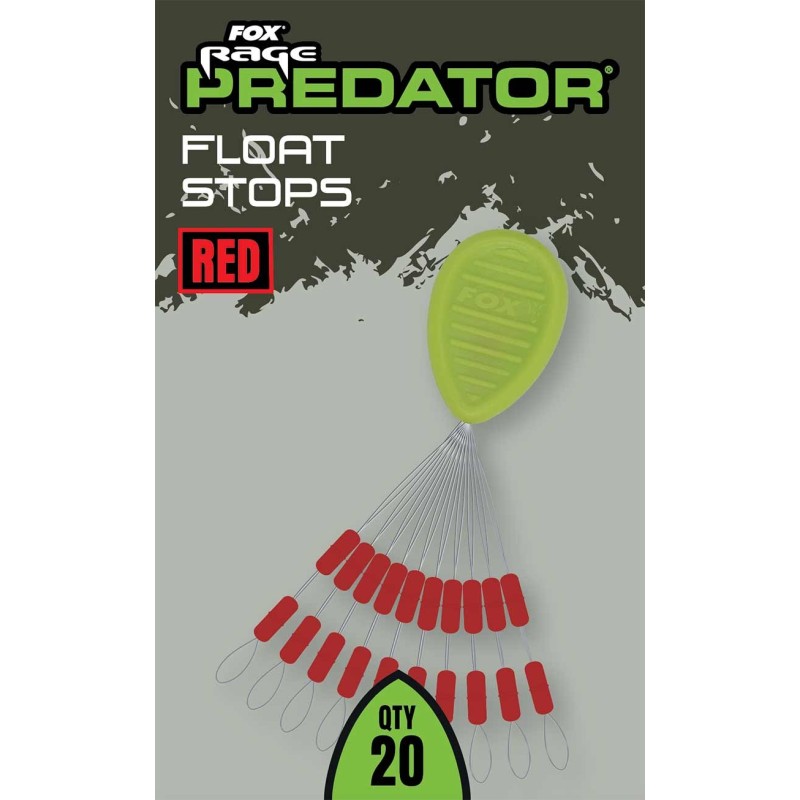 Fox Rage Predator Float Stops - Red