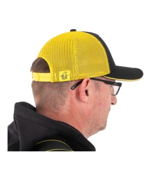 Black Cat Black and Yellow Trucker Cap