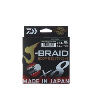 Daiwa J-Braid Expedition X8 300m Dark Green