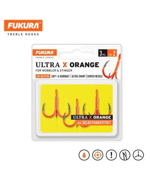 Lieblingsköder FUKURA Drillinge Ultra X Orange